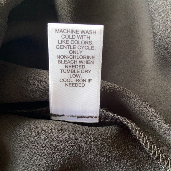 NWOT Cato Rich Black Lined Sheer Top Size Large - Picture 9 of 9